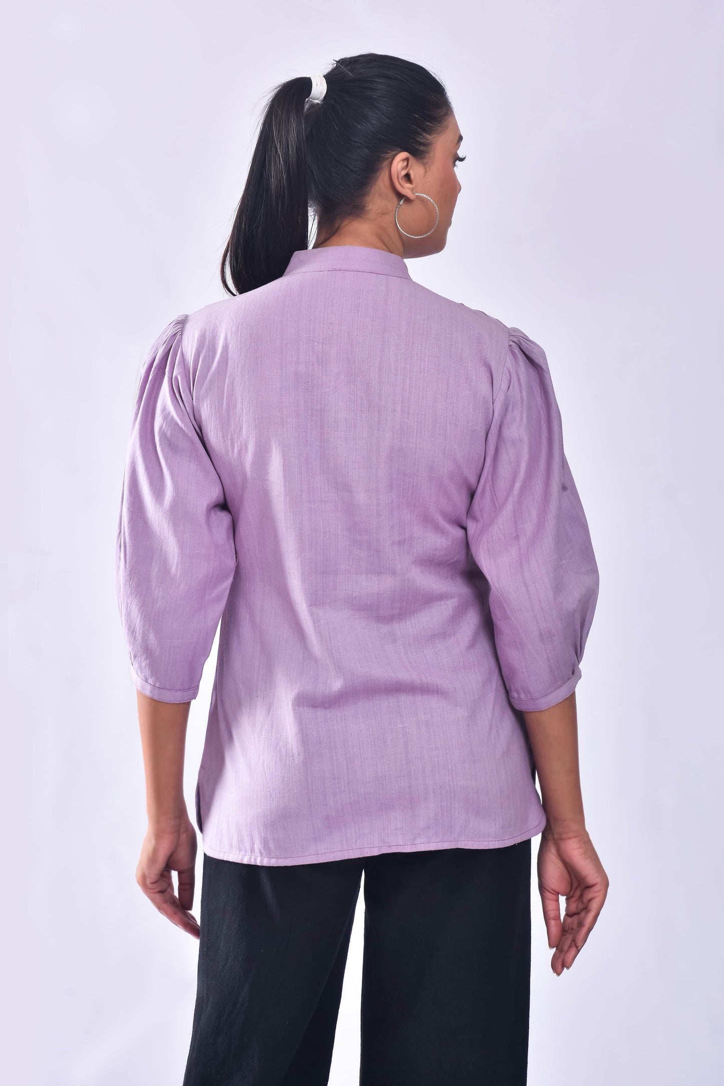 Easy Pizy Lilac Casual Top
