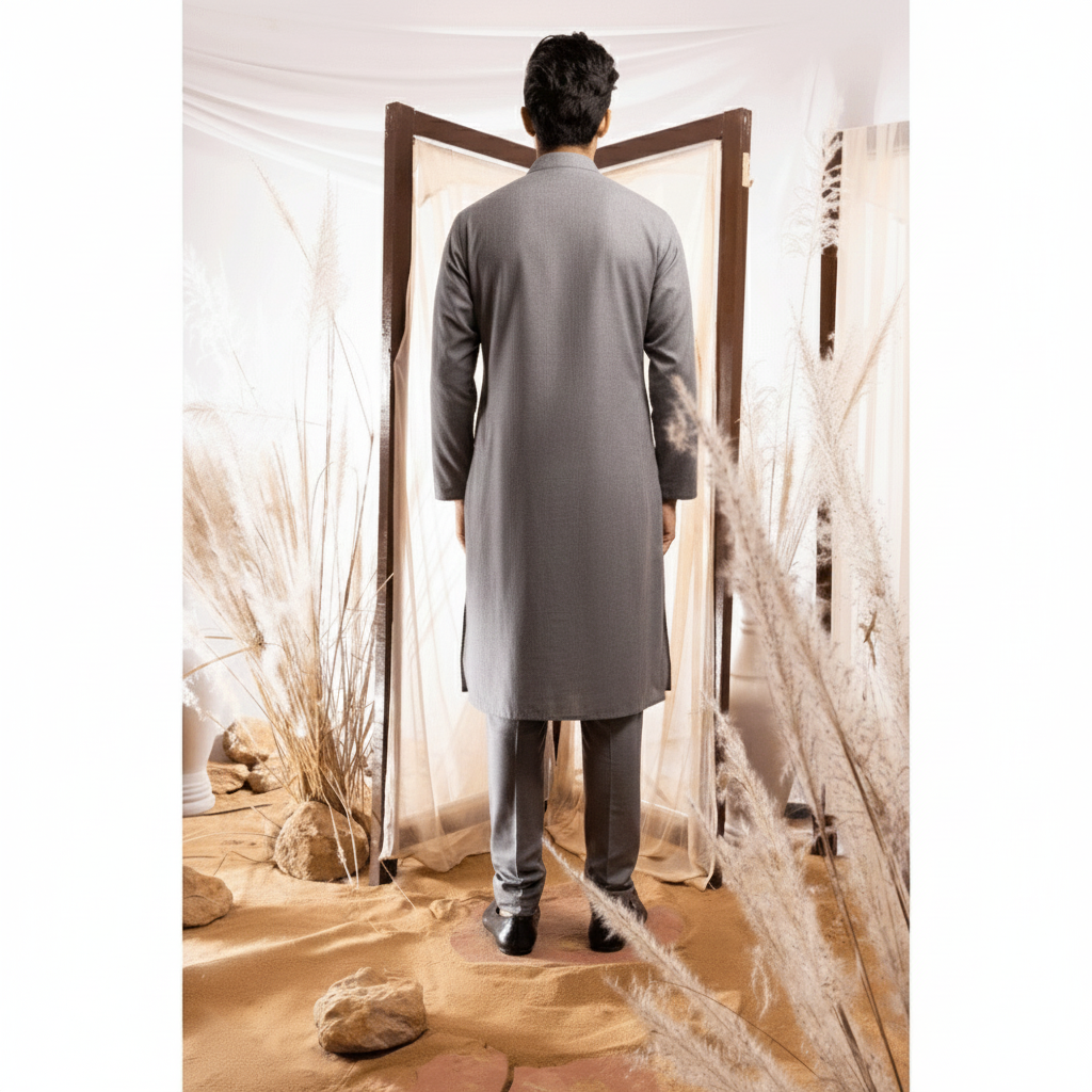 Magestic Kashmiri Embroiderd Long Kurta