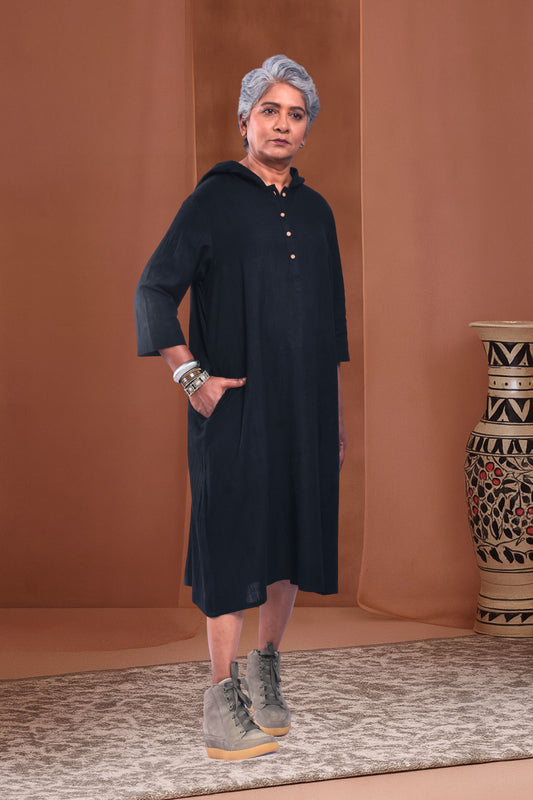 Smokey Black Ridding Hood Dress