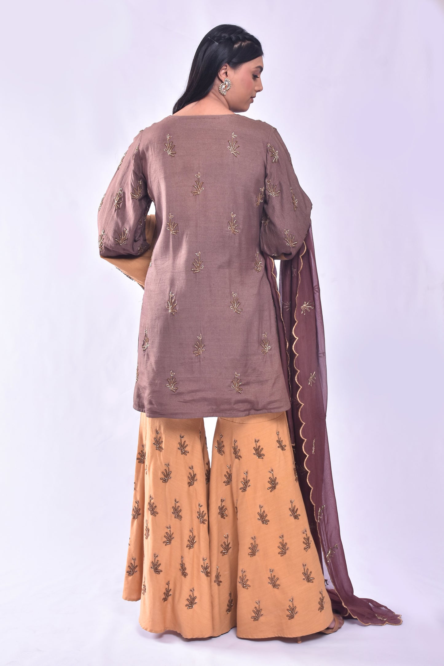 Heeramandi Style Shahi Plazo N Kurta Set