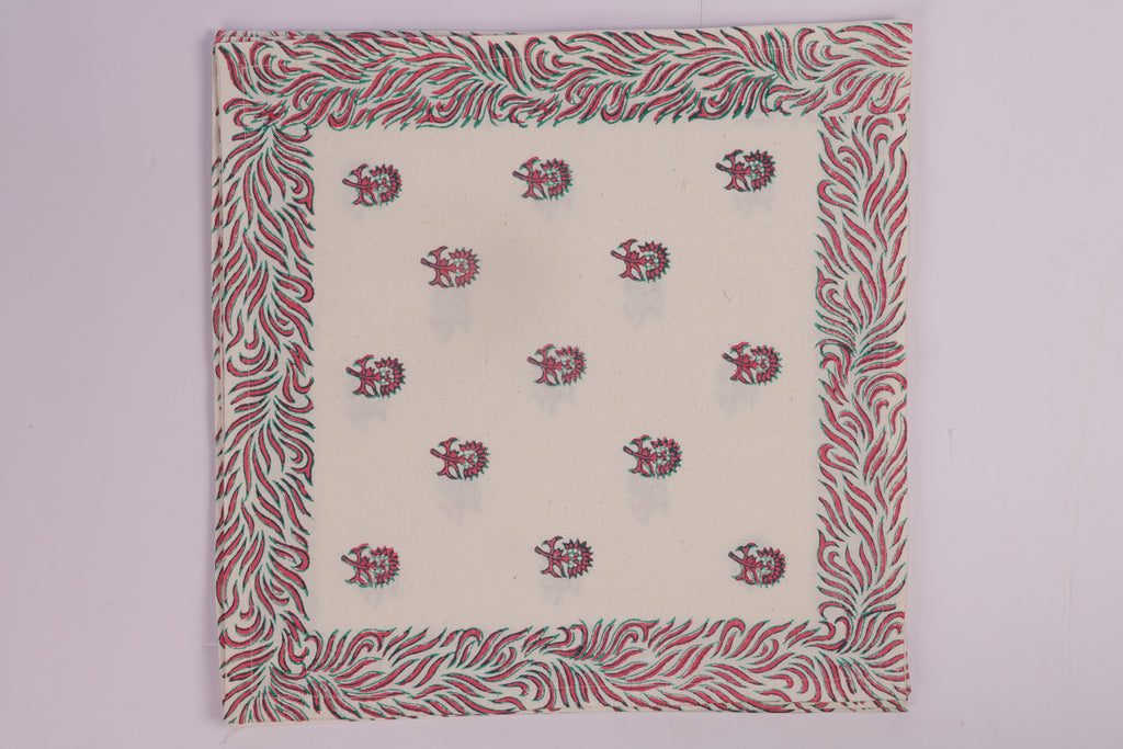 Polka Flower Napkin Set