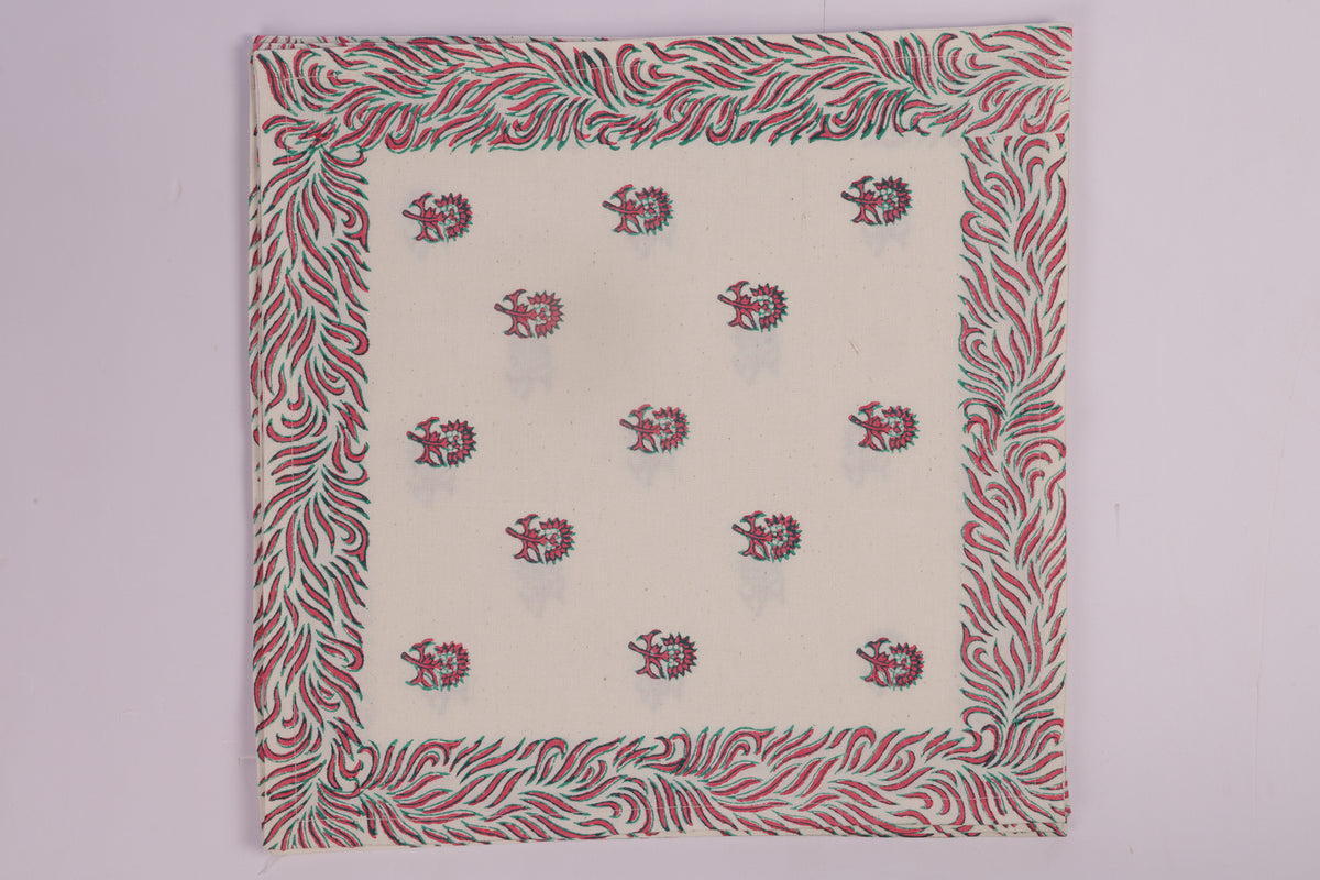 Polka Flower Napkin Set