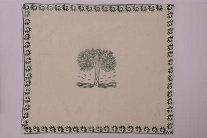 Pipal Tree Block Print Garment Cover