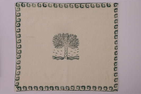 Pipal Tree Block Print Garment Cover