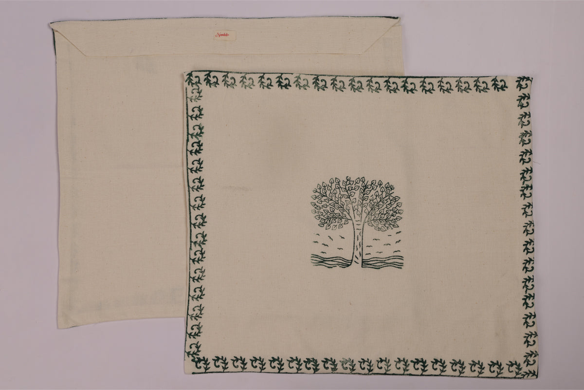 Pipal Tree Block Print Garment Cover