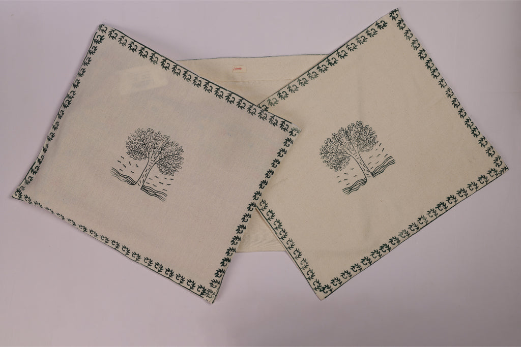 Pipal Tree Block Print Garment Cover