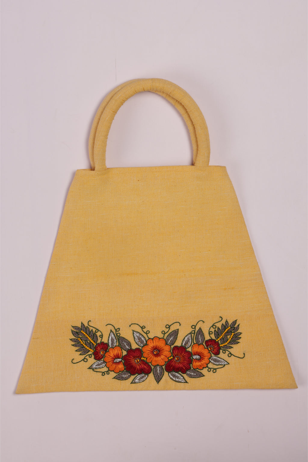 Pink Khadi Tote Bag