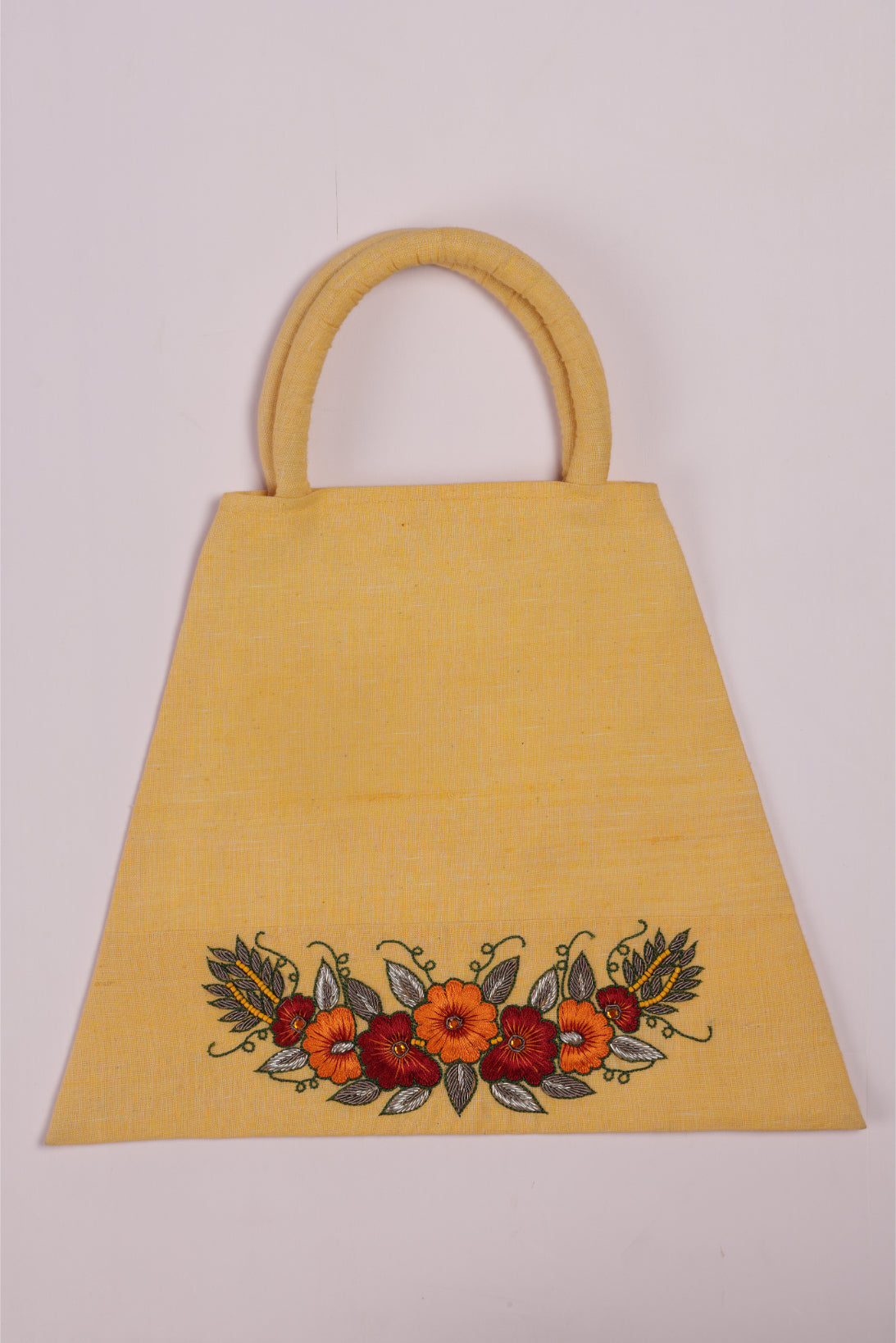 Pink Khadi Tote Bag