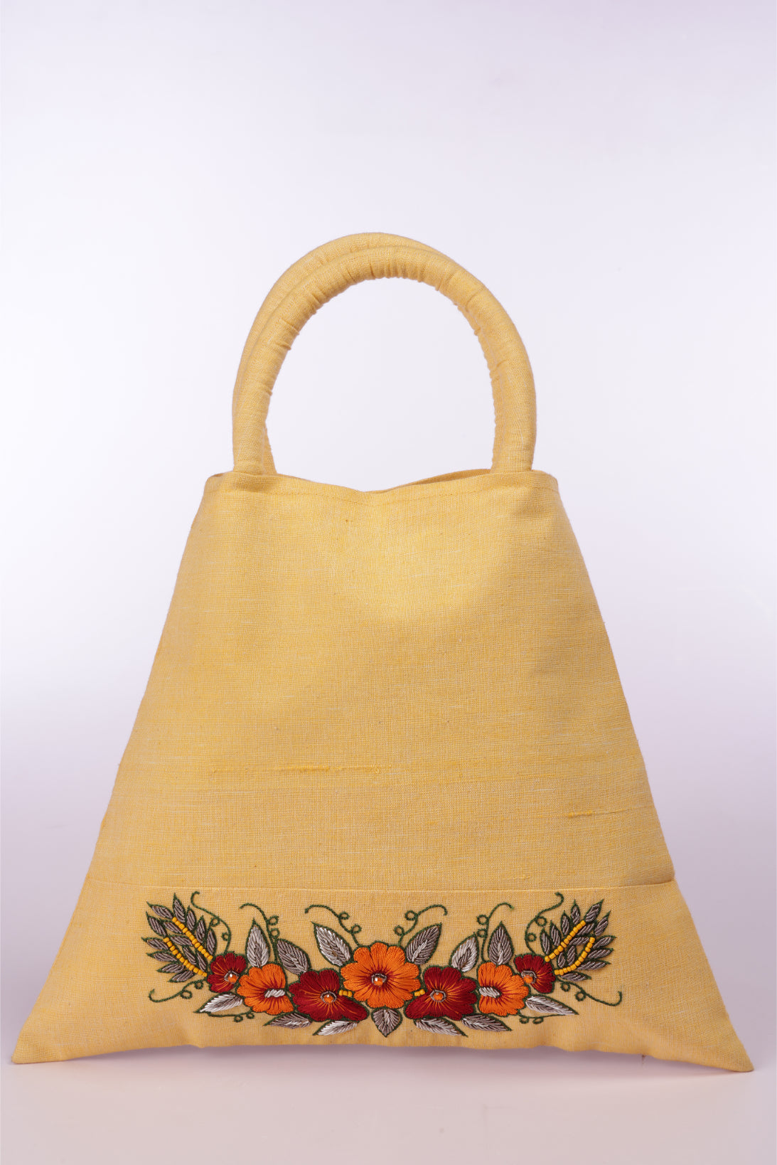 Pink Khadi Tote Bag