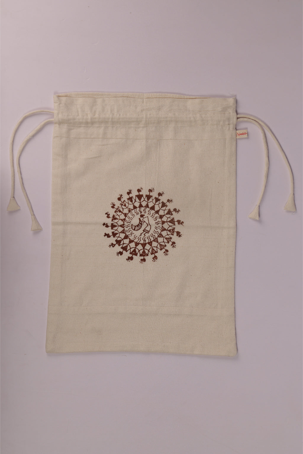 Warli Print Shoe Bag