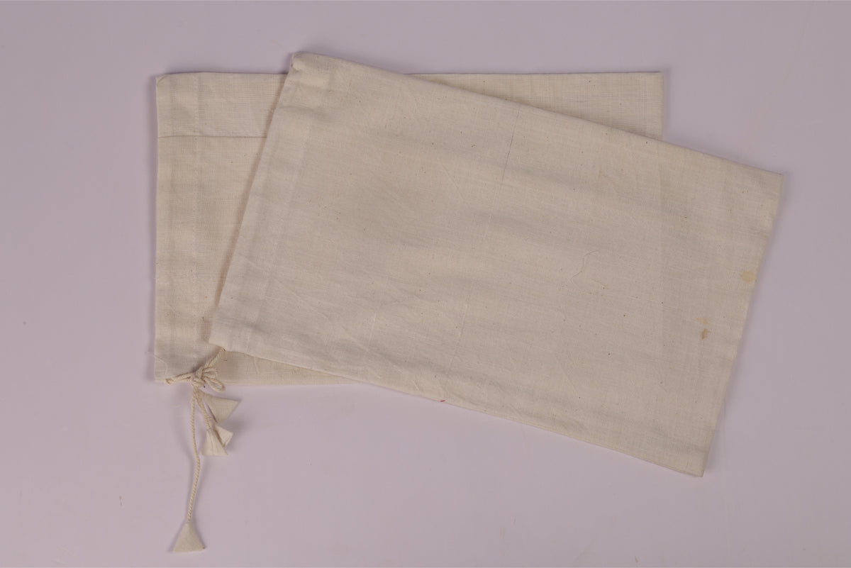 Plain Handloom Shoe Bag