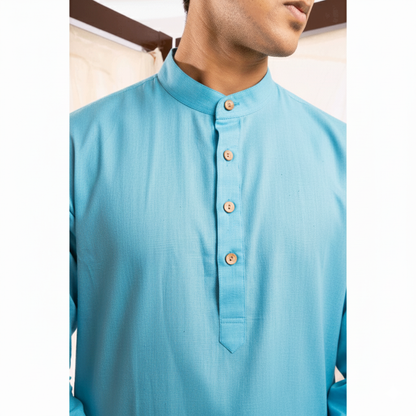 Nobel  Cyan Long Kurta