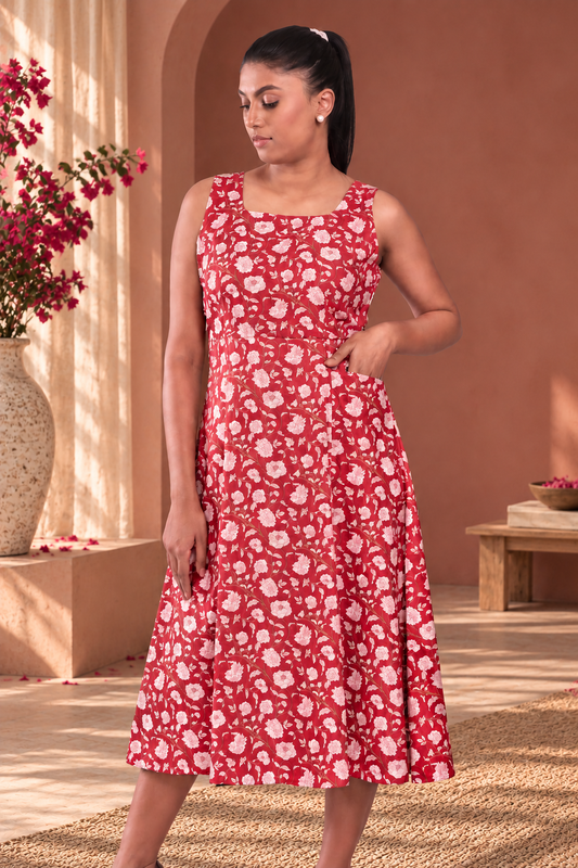 Summer Rose Day Dress
