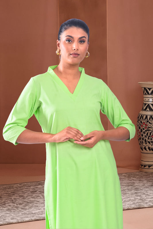 Easy Pizy Mint Green Casual Kurta